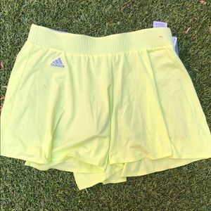 Lime green Adidas tennis skirt / skort size medium